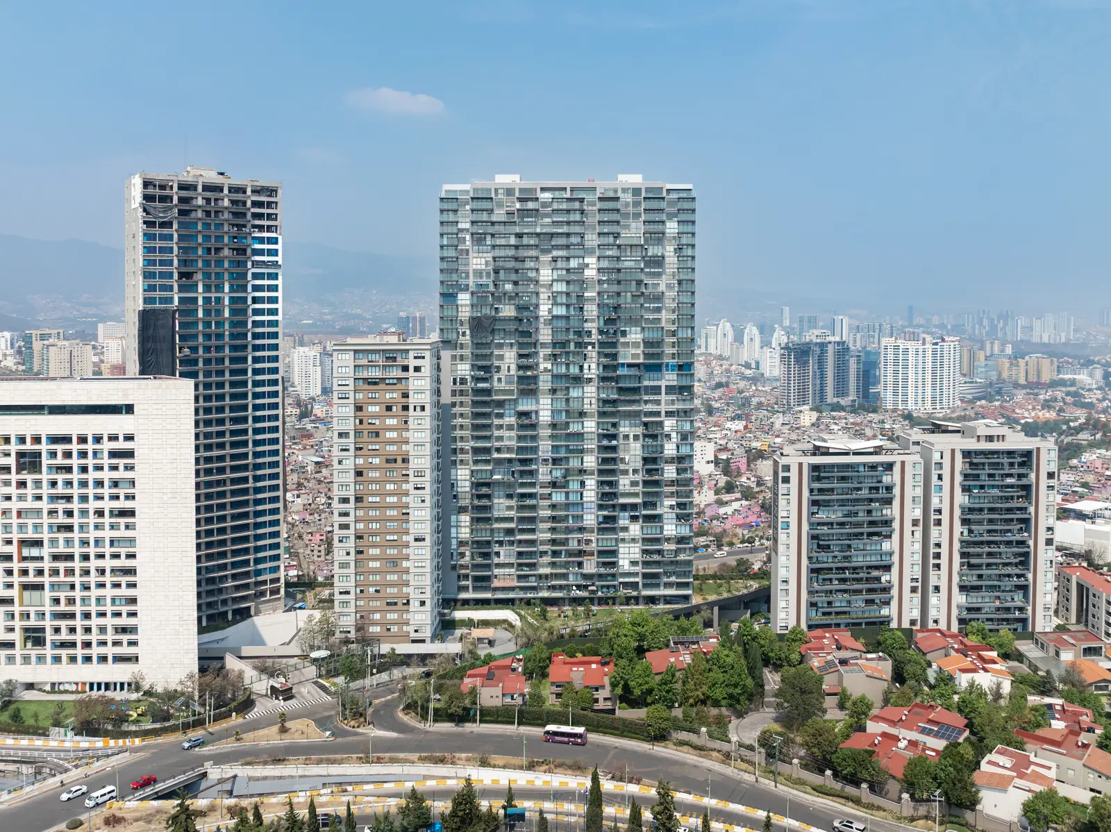 Vista aérea de la torre